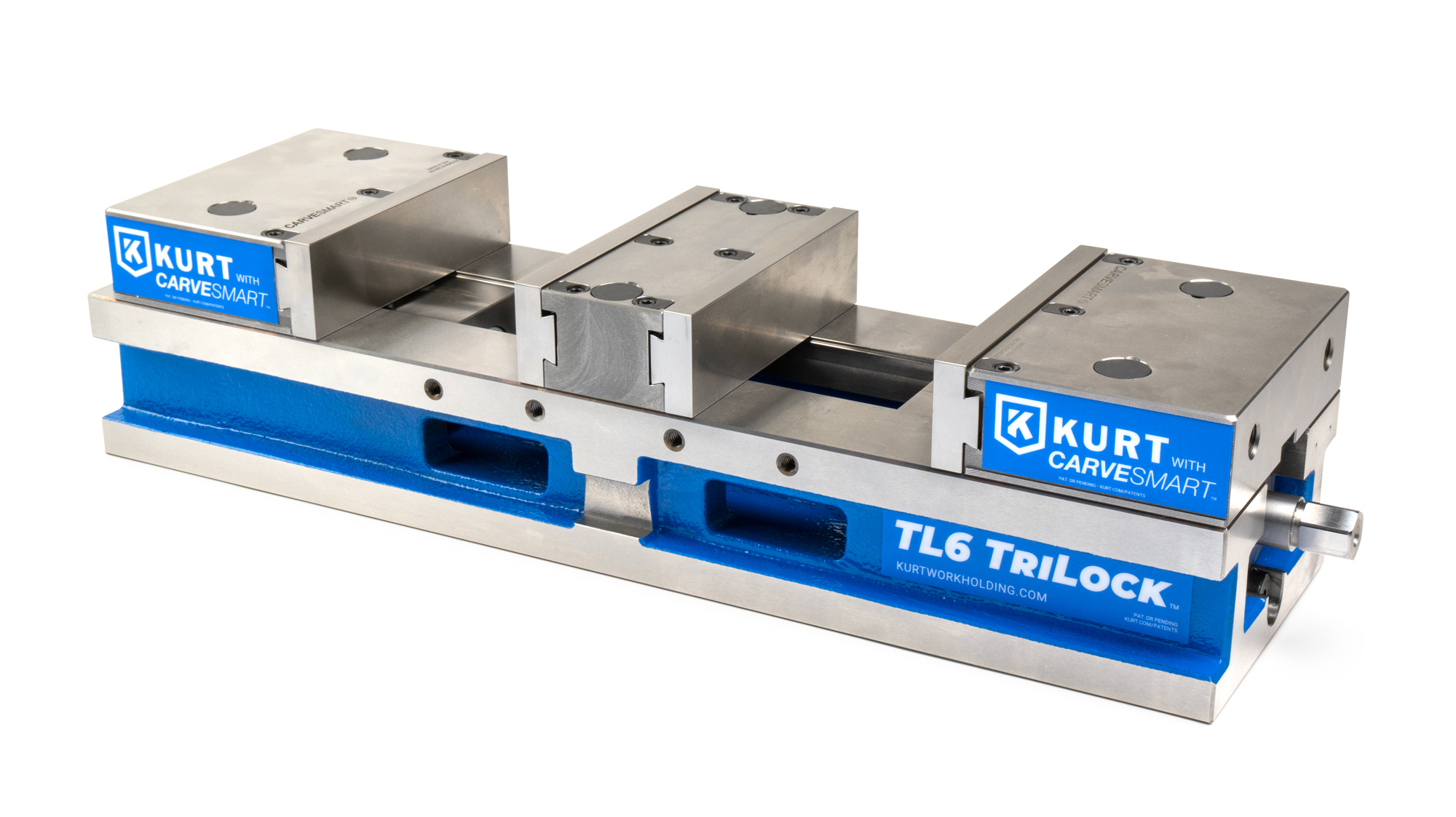 New Kurt TriLock vise with CARVESMART jaws